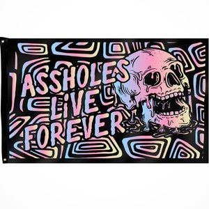 Linda Finegold ALF psychedel1c skull flag